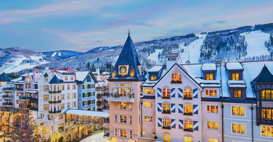 Der Skiort Vail liegt westlich von Denver im US-Bundesstaat Colorado.