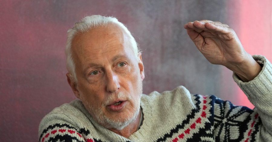Carl L. Woebcken, Vorstandsvorsitzender der Studio Babelsberg AG, beim Interview mit der dpa.