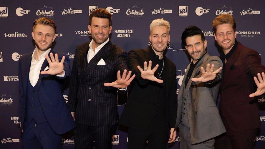 Auch die Boyband Team 5ünf war am Silvesterabend in Berlin anwesend. (eee/spot)