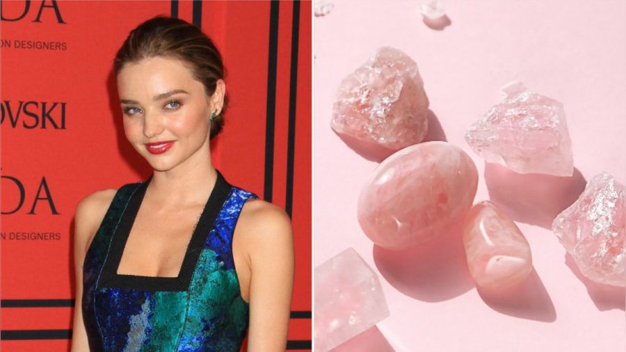 Miranda Kerr verwendet Rosenquarz in jedem Produkt ihrer "Kora Organics"-Linie (kms/spot)