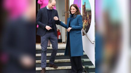 Prinz William und Herzogin Kate bei ihrem ersten Termin 2022 in London. (eee/spot)