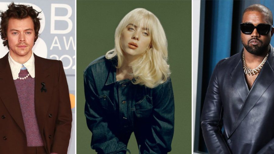 Billie Eilish, Harry Styles (l.) und Kanye West sind die Headliner beim Coachella-Festival 2022. (ili/spot)