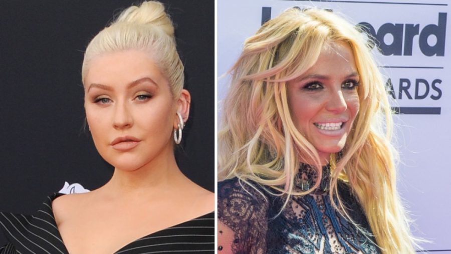 Christina Aguilera (li.) will Britney Spears unterstützen. (jom/spot)