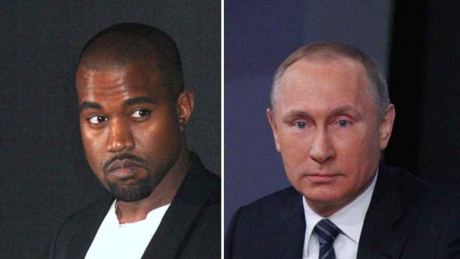 Kanye West strebt offenbar ein Treffen mit Wladimir Putin an. (stk/spot)