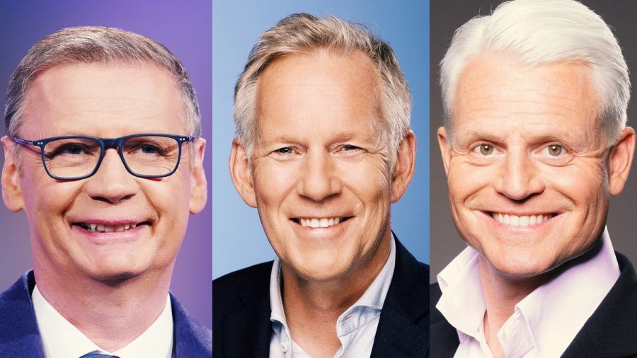 Günther Jauch, Johannes B. Kerner und Guido Cantz müssen ihr Wissen unter Beweis stellen. (jom/spot)