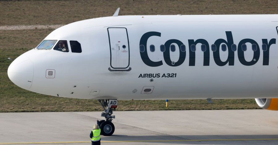 Eine Maschine von Condor musste kurz nach dem Start notlanden.