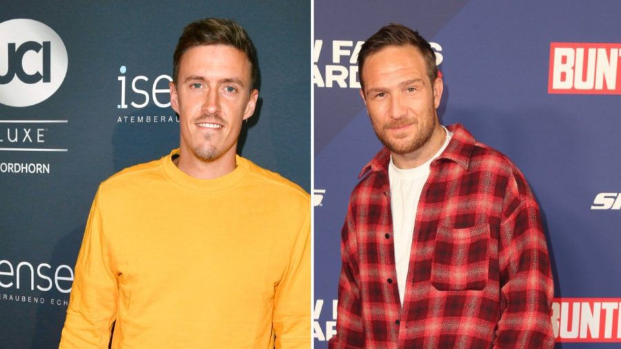 Max Kruse (li.) und Frederick Lau duellieren sich bei "Schlag den Star". (eee/spot)