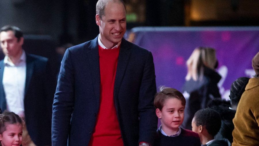 Prinz William und Prinz George bei einer Vorstellung in London. (ncz/spot)