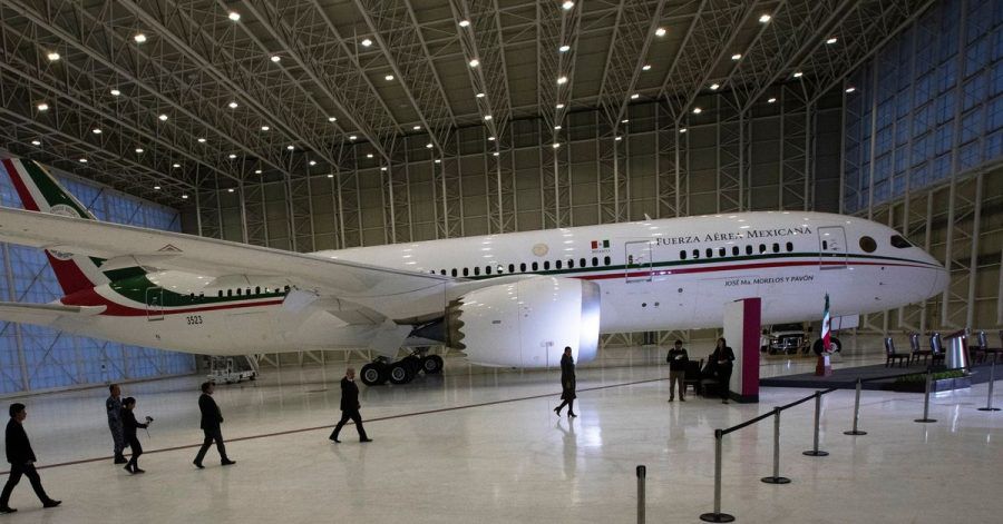 Die luxuriöse Boeing 787 mit Platz für 80 Passagiere.