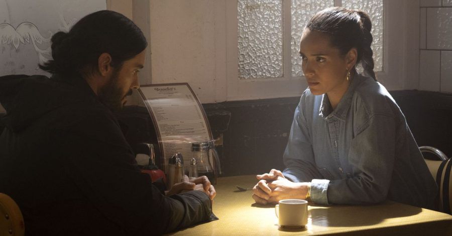 Jared Leto als Dr. Michael Morbius und Adria Arjona als Martine Bancroft in einer Szene des Films «Morbius» (undatierte Filmszene).