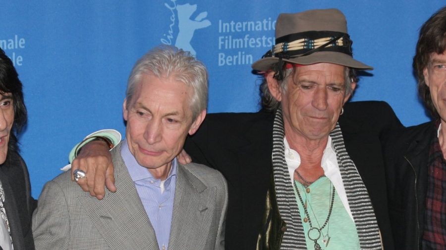 Charlie Watts (li.) und Keith Richards bei einem gemeinsamen Auftritt auf der Berlinale. (jom/spot)