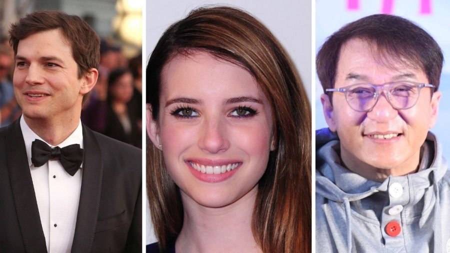 Ashton Kutscher, Emma Roberts und Jackie Chan