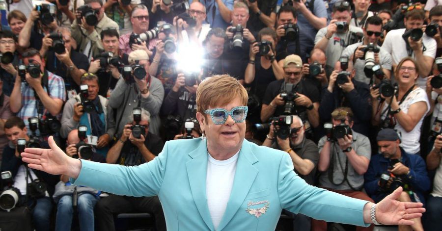 Elton John stellt den Film «Rocketman» in Cannes vor.