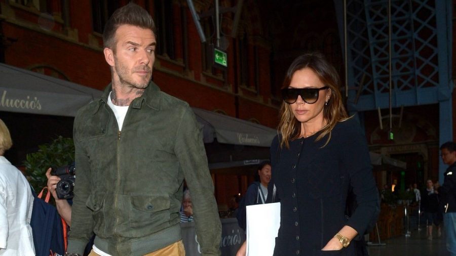 David Beckham und Victoria Beckham gemeinsam in London