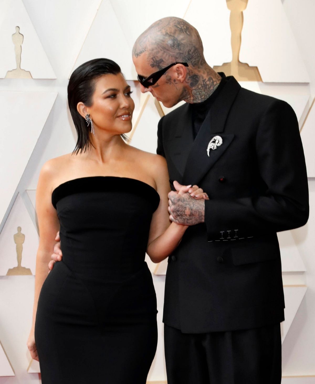 Kourtney Kardashian und Travis Barker bei den Oscars