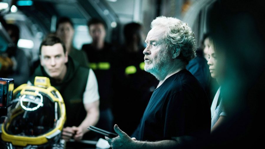 Ridley Scott bei Dreharbeiten zum Prequel-Film "Alien: Covenant" (2017). (ncz/spot)