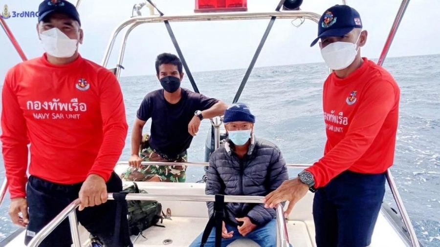 Ho Hoang Hung wurde von Fischern aus dem Wasser gerettet