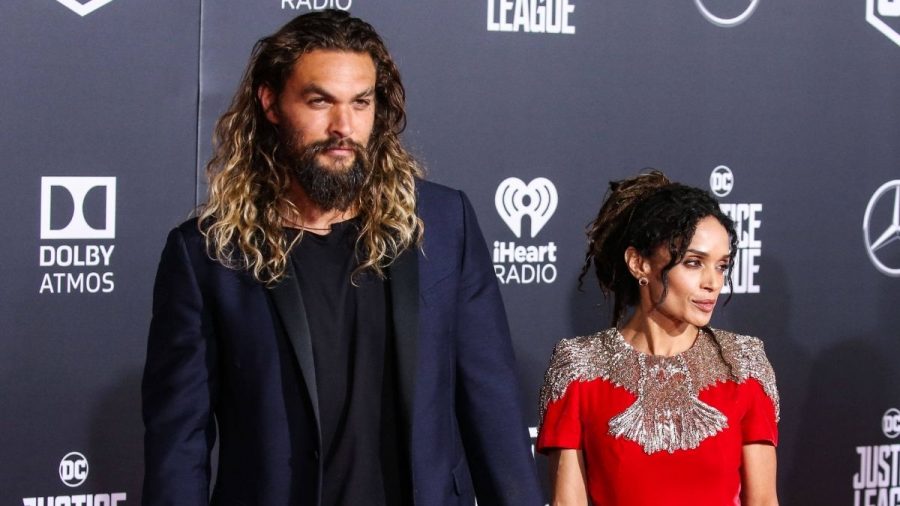 Jason Momoa and Lisa Bonet at world premiere of Justice League