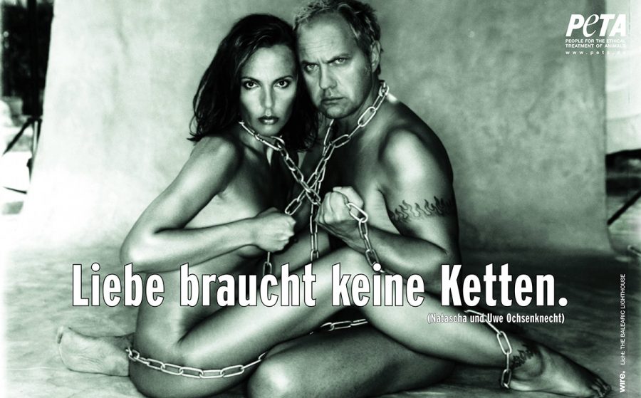 Natascha und Uwe Ochsenknecht posieren für PETA