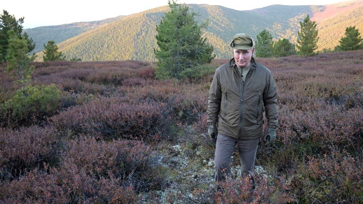 Wladimir Putin genießt die Natur