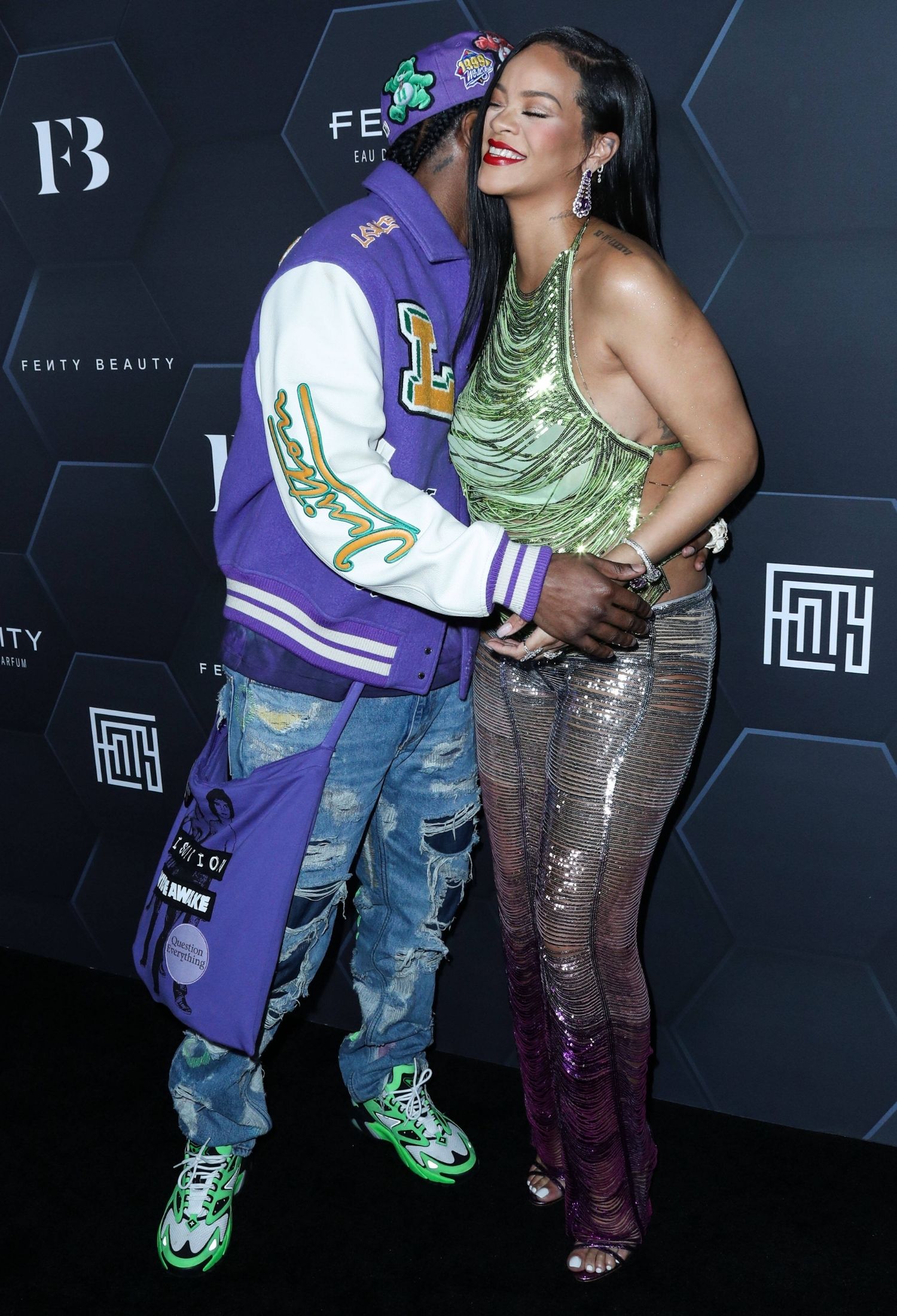 Asap Rocky und Rihanna auf dem roten Teppich