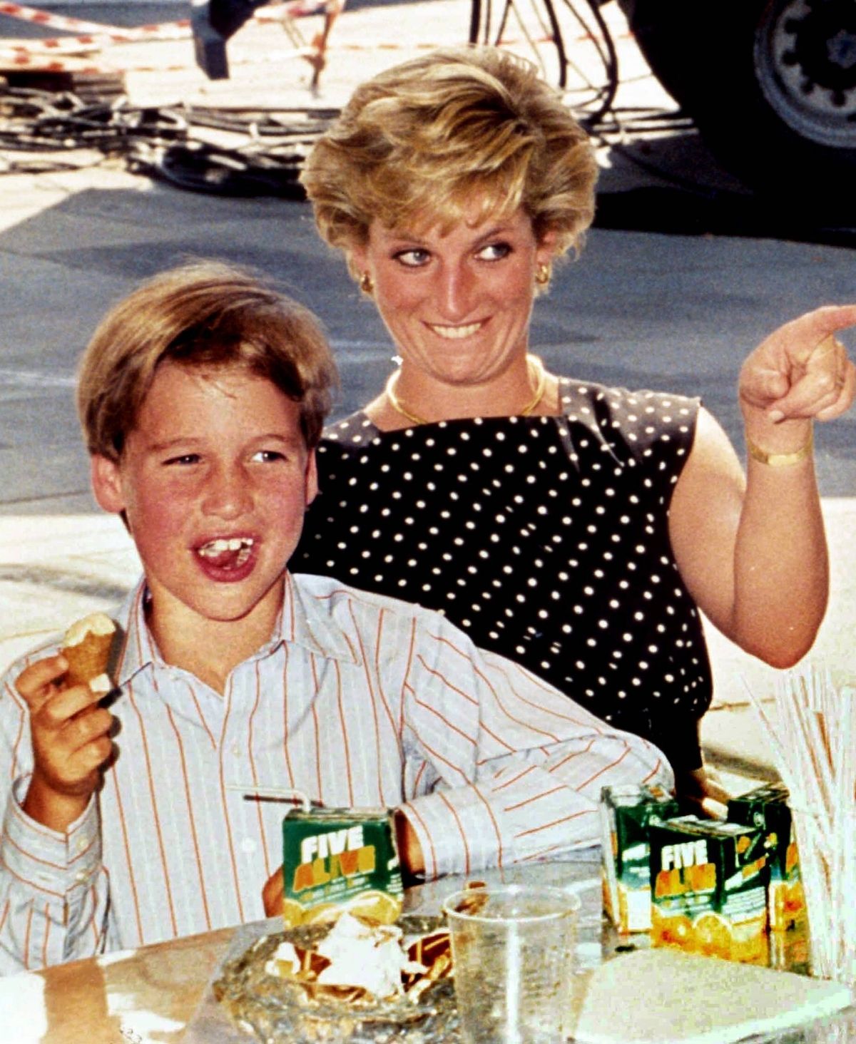 Prinz William mit Mama Diana im Jahr 1992