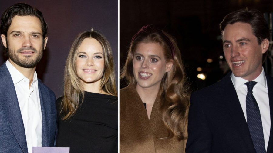 Schwedische und britische Royals vereint: Prinz Carl Philip und seine Ehefrau Prinzessin Sofia (li.) haben sich mit Prinzessin Beatrice und Edoardo Mapelli Mozzi getroffen. (tae/spot)