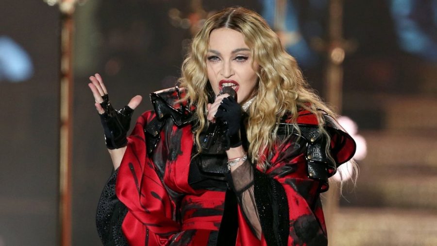Madonna live on stage