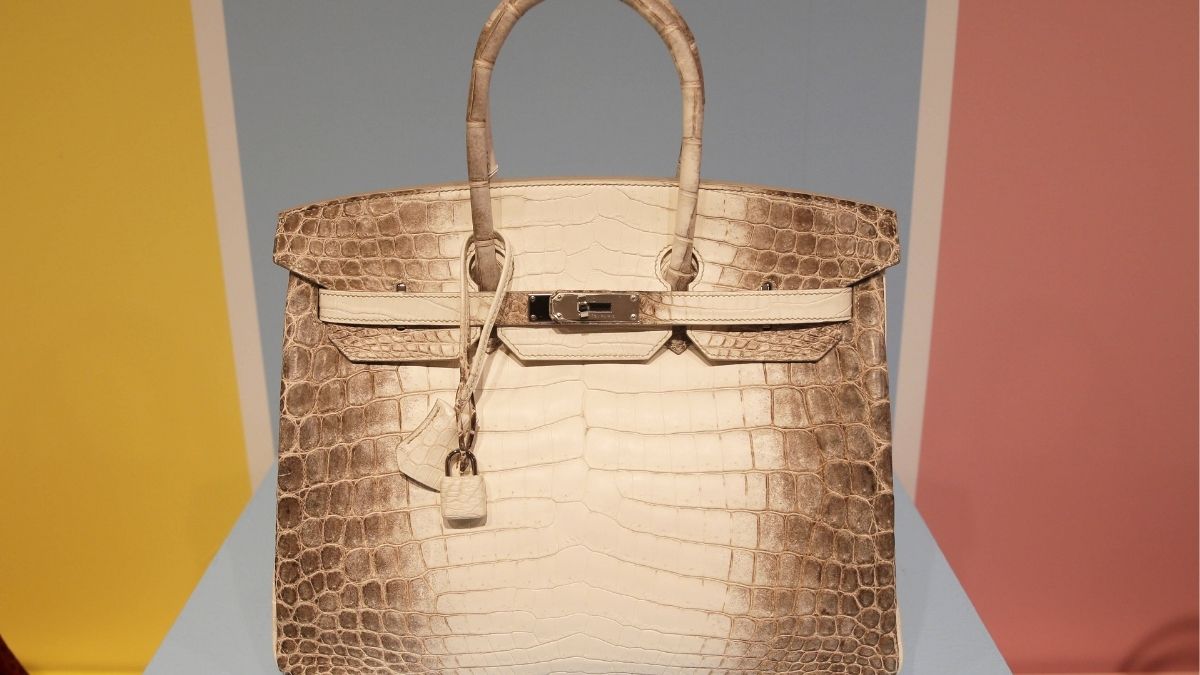 Metall-Chèvre-Ledertasche