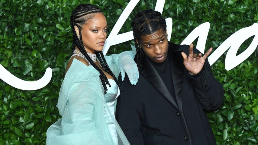 Rihanna und Asap Rocky auf dem roten Teppich