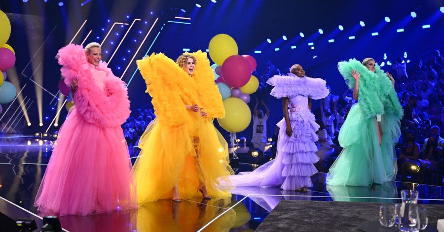 Martina (l-r), Luca, Noella und Lou-Anne haben es ins Finale von «Germany's Next Topmodel» geschafft.