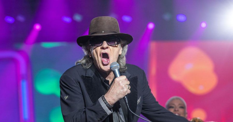 Udo Lindenberg beim ersten Konzert der neuen Tournee «Udopium Live 2022» in Schwerin.