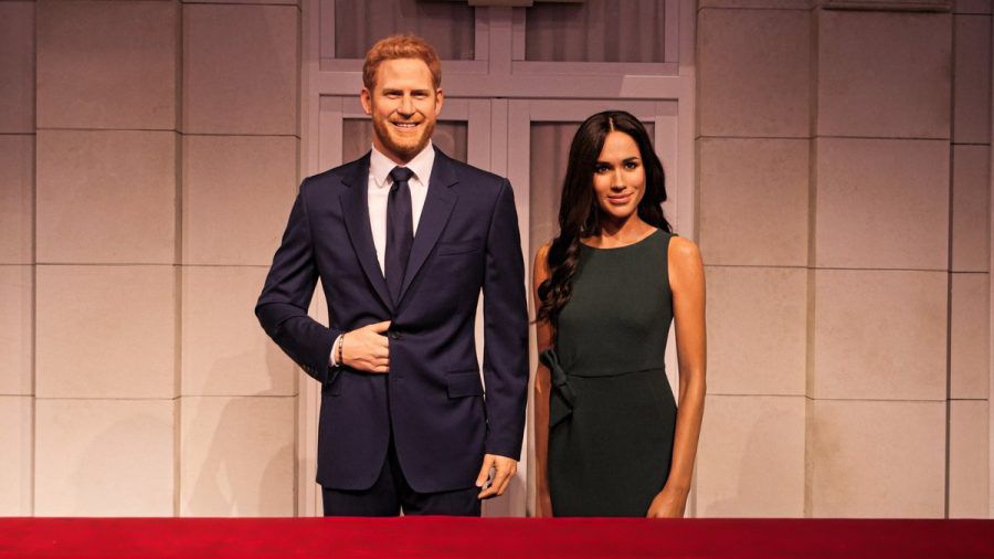 Die Wachsfiguren von Prinz Harry und Herzogin Meghan. (mia/spot)