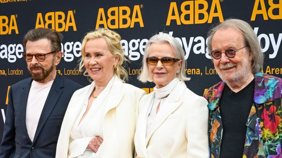 Björn, Agnetha, Anni-Frid und Benny (v.l.) in London. (smi/spot)