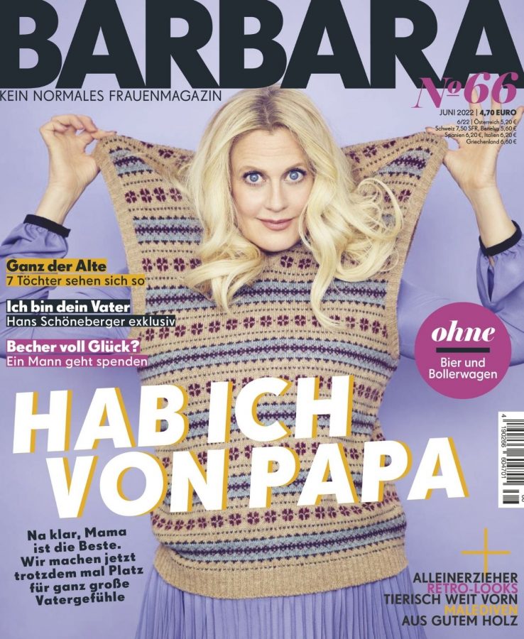 Barbara Schöneberger auf dem Cover ihrer Zeitschrift "BARBARA"