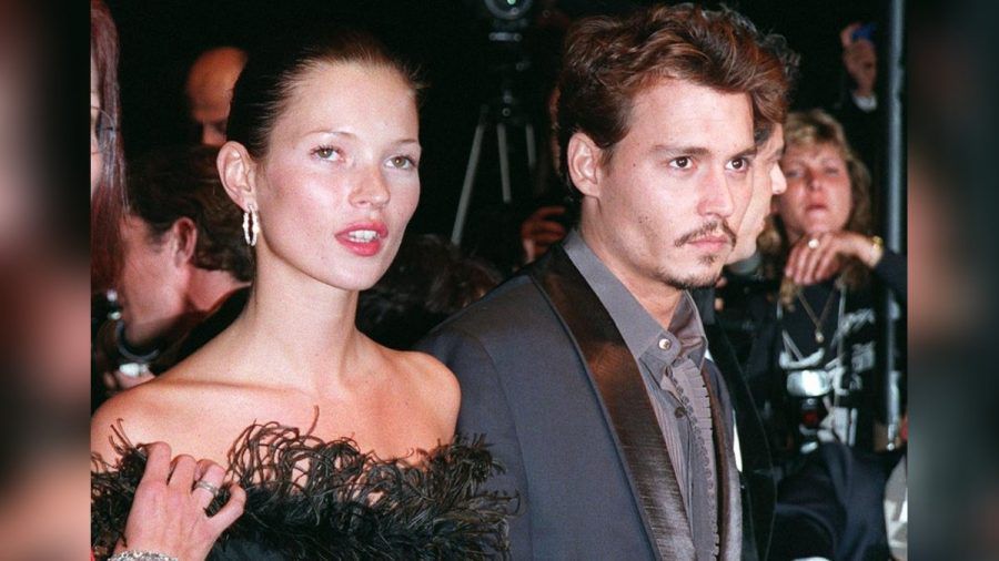 Kate Moss und Johnny Depp 1998 bei den Filmfestspielen von Cannes. (mia/spot)