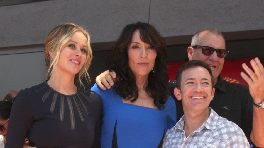 Christina Applegate, Katey Sagal, David Faustino, Ed O'Neill bei der Zeremonie für Sagal auf dem Hollywood Walk of Fame 2014. (hub/spot)