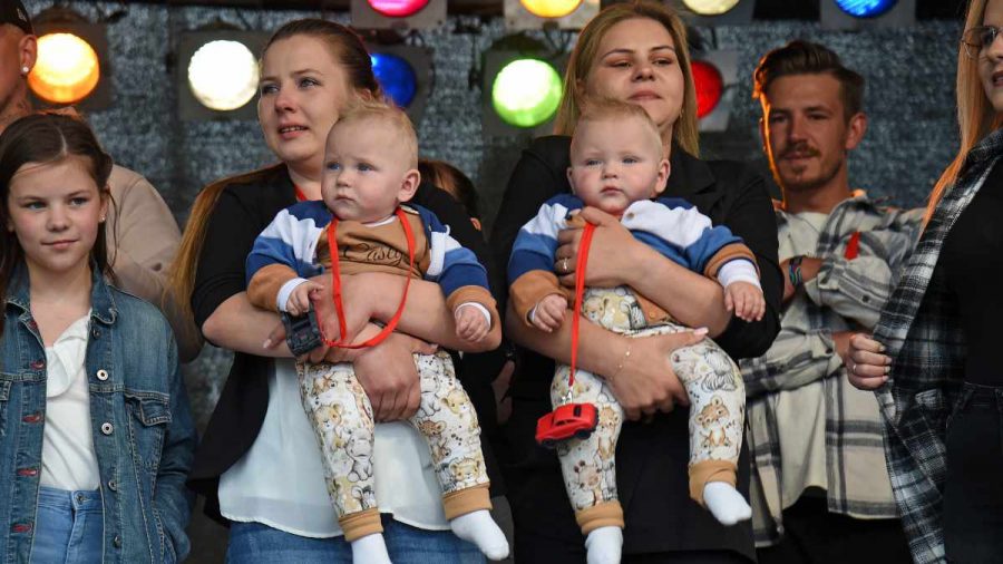 Sarafina Wollny mit ihren Zwillingen Casey Wollny und Emory Wollny, Sylvana Wollny