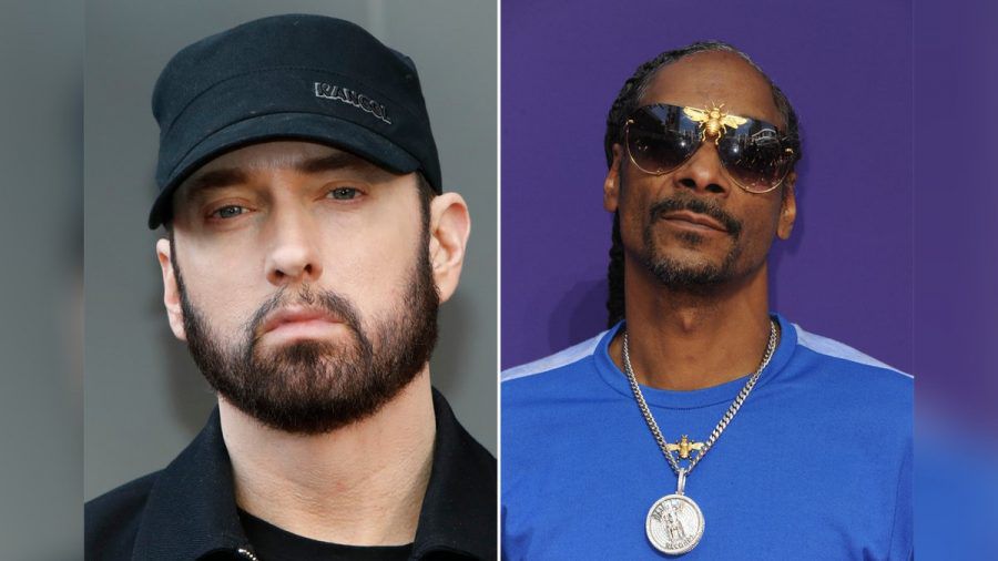 Eminem und Snoop Dogg waren zusammen im Studio - und es wurde rauchig. (mia/spot)