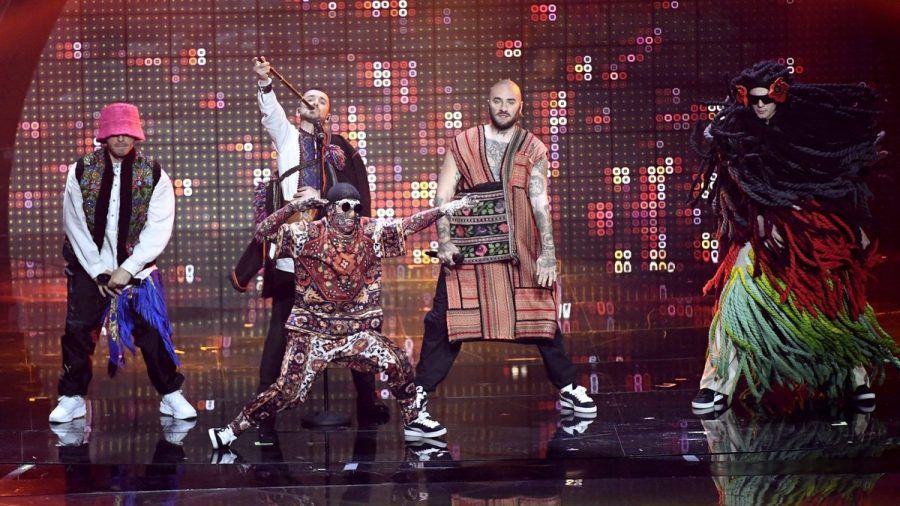 Die Ukraine hat den ESC 2022 mit der Rap-Folk-Band Kalush Orchestra gewonnen. (hub/spot)