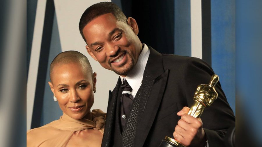 Jada Pinkett Smith und Will Smith nach der Oscarverleihung. (wue/spot)