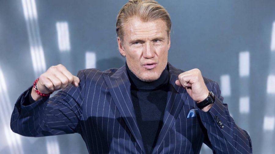 Dolph Lundgren in typischer Boxer-Haltung