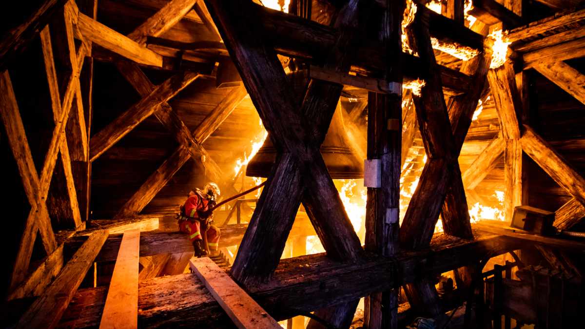 Notre Dame in Flammen