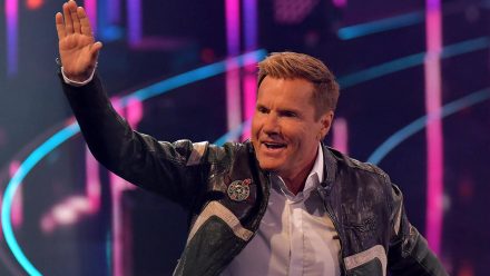 Dieter Bohlen auf einer Pressekonferenz