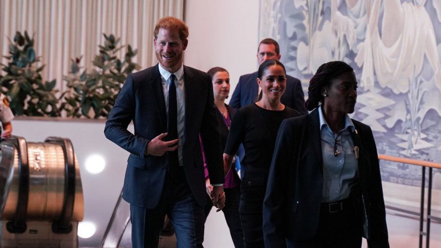 Prinz Harry und Herzogin Meghan vor seiner Rede vor den Vereinten Nationen. (wue/spot)