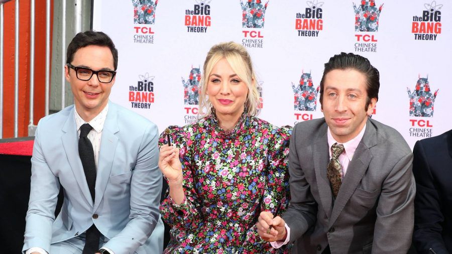 "The Big Bang Theory"-Stars": Jim Parsons (l.), Kaley Cuoco und Simon Helberg. (smi/spot)