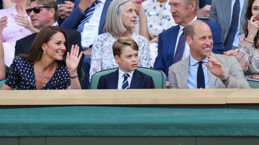 Herzogin Kate, Prinz George und Prinz William in Wimbledon. (hub/spot)