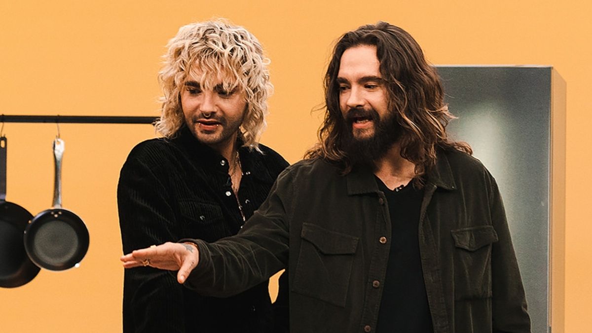 Bill und Tom Kaulitz bei Böhmi brutzelt.
