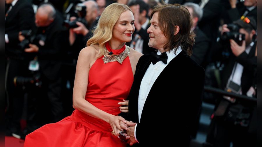 Verliebt wie am ersten Tag: Diane Kruger und Norman Reedus beim Filmfestival von Cannes. (ntr/spot)