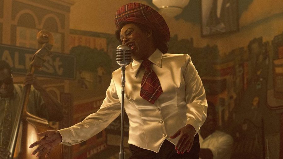 Shonka Dukureh als Willie Mae "Big Mama" Thornton in "Elvis." (hub/spot)